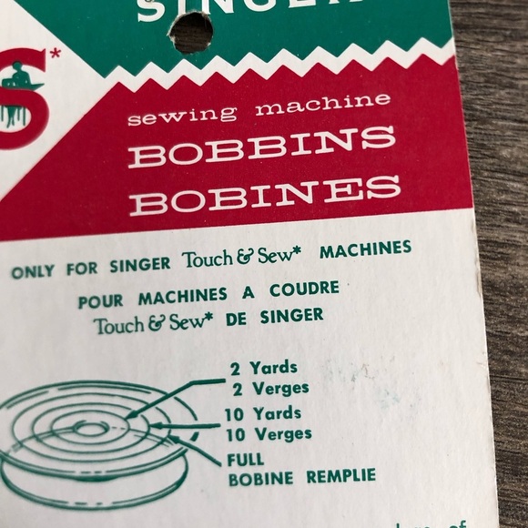 Vtg NOS Singer Sewing Machine Bobbins - Picture 2 of 9